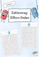 Vorschau - Arbeitsblätter - Zahlen-Suchsel (Zahlenweg) - Deckblatt