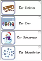 Vorschau - Arbeitsblätter - Abschreibkartei Winter 3fach differenziert - Klasse 1-3 - Seite 1