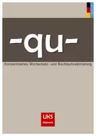 Vorschau - Arbeitsblätter - Konzentriertes Wortschatz- und Rechtschreibtraining - Wörter mit qu in der Wortmitte - Deckblatt