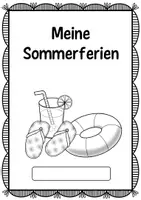 Vorschau - Arbeitsblätter - Meine Sommerferien - Erlebnisbüchlein - Seite 1