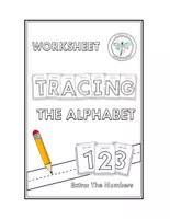 Vista previa - Manualidades / Dibujos para colorear - WORKSHEET TRACING THE ALPHABET - Portada