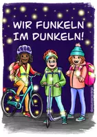 Vorschau - Arbeitsblätter - Plakate "Sicherer Schulweg" Gratis zum Ausdrucken! - Seite 1