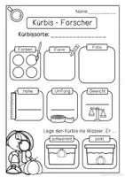 Vorschau - Unterrichtsreihen - Kürbisforscher Arbeitsblätter - Seite 1