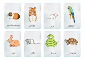 Vorschau - Fördermaterial/Inklusion - Anlautkarten Tiere - Seite 3