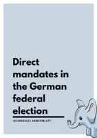 Vorschau - Stundenentwürfe - Direct mandates in the German federal election (Billinguales Material) - Deckblatt