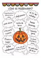 Vista previa - Hojas de trabajo - ¿Qué es Halloween? hojas de trabajo Español - página 3