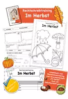 Vorschau - Arbeitsblätter - Rechtschreibtraining Grundwortschatz "Im Herbst" mit Strategien - Deckblatt