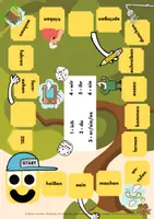 Vorschau - Spiele - Verben und Konjugation - Brettspiel A4 zum Deutsch lernen - Seite 2