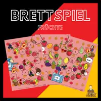 Vorschau - Spiele - Die Früchte + gern üben - Brettspiel A4 zum Deutsch lernen mit Audio - Deckblatt