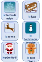 Vorschau - Bildkarten - Bildkarten (Französisch): Weihnachten - Noël (editierbar) - Seite 1