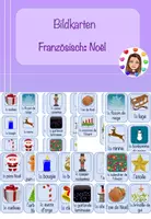 Vorschau - Bildkarten - Bildkarten (Französisch): Weihnachten - Noël (editierbar) - Deckblatt