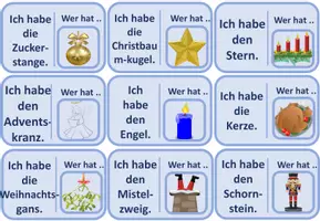 Vorschau - Spiele - Ich habe ... wer hat ...? (DaZ/ DaF): Weihnachten (editierbar) - Seite 2