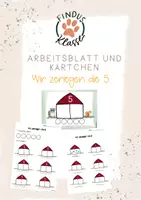 Vorschau - Arbeitsblätter - Wir zerlegen die 5_Arbeitsblatt und Kärtchen - Deckblatt