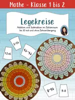 Vorschau - Spiele - Legekreis - Aufgaben im Zahlenraum bis 20 (mit und ohne Zehnerübergang) - Deckblatt