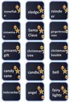 Vorschau - Spiele - Merk es dir! Finde die Paare (Englisch): Weihnachten - Christmas (editierbar) - Seite 3