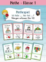 Vorschau - Spiele - Mathespiel - Ich habe ... Wer hat ... ? - Mengen erfassen - Deckblatt