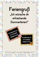 Vorschau - Anderer Materialtyp - Feriengruß "erfrischende Ferien" - Deckblatt