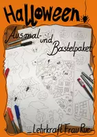 Vorschau - Mal- und Bastelvorlagen - Halloween Ausmal- und Bastelpaket - Deckblatt