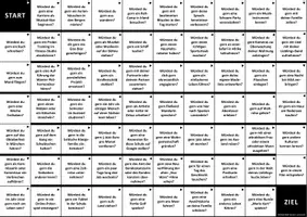 Vorschau - Spiele - Brettspiel: Wünsche äußern mit dem Konjunktiv II von „werden“ + „gern(e)“ (Konversation mit „Würdest du gern …?“) (Version 2) - Deckblatt