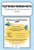 Vorschau - Anderer Materialtyp - Einladungen Vorlesewettbewerb - Deckblatt