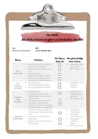 Vorschau - Anderer Materialtyp - Merkblatt/Word-Vorlage: Checkliste -Klassenarbeiten - Seite 1