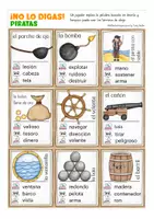 Vista previa - Tarjetas / Manipulativos - PIRATAS No lo digas! juego Español - página 2