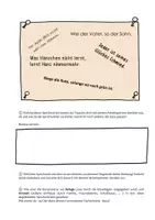 Vorschau - Arbeitsblätter - Sprichwörter zum Einstieg in die Anlage-Umwelt-Debatte - Seite 1