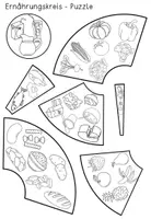 Vorschau - Spiele - Gesunde Ernährung - Ernährungskreis als Puzzle und Tafelmaterial - Seite 1