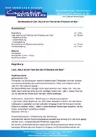 Vorschau - Stundenentwürfe - Stundenentwurf Grundschule "Heut ist ein Fest bei den Fröschen am See" - Deckblatt