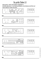 Vorschau - Arbeitsblätter - Zahlenraumerweiterung >1000 Üben - Deckblatt