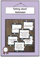 Vorschau - Aufgabenkarten - Talking about Halloween - Deckblatt