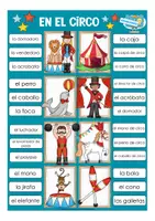 Vorschau - Aufgabenkarten - Klammerkarten Spanisch en el circo - Seite 2