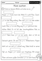 Vorschau - Arbeitsblätter - Wortfelder / Wortfeld - Lernwerkstatt mit Arbeitsblättern und Bastelvorlage - Seite 3