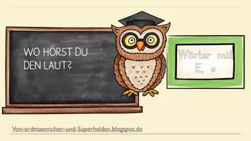Vorschau - Interaktives Material - Wo hörst du den Laut? – E, e - Seite 1
