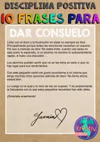 Vista previa - Decoración del aula - 10 Frases para dar consuelo - página 1