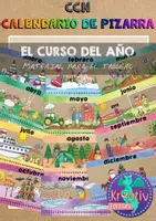 Vista previa - Decoración del aula - Los meses del año para pizarra en español - Portada