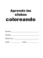Vista previa - Hojas de trabajo - Actividades de las sílabas pintándolas - página 1