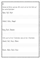 Vorschau - Arbeitsblätter - ABC und Wörterbuch für die 2. Klasse - Wochenhausaufgabe oder Übungsblätter - Seite 3