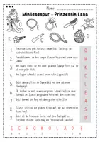 Vorschau - Arbeitsblätter - Mini-Lesespur Prinzessin für 1. und 2. Klasse - Seite 2