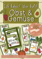 Vorschau - Stundenentwürfe - Materialpaket Obst & Gemüse - Tafelmaterial, Wissenskarte, Unterrichtsreihe & Spiele - Seite 1