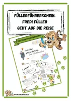 Vorschau - Arbeitsblätter - Fredi Füller geht auf die Reise (Dein Füllerführerschein) - Deckblatt