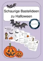 Vorschau - Mal- und Bastelvorlagen - Bastelideen zu Halloween - Deckblatt