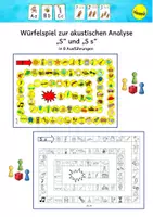 Vorschau - Stationenlernen - Würfelspiel zur akustischen Analyse "S" und "Ss" - Deckblatt