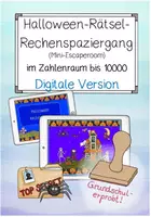 Vorschau - Interaktives Material - Halloween - Rätsel - Rechenspaziergang ZR10000 INTERAKTIVE VERSION - Deckblatt