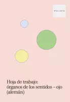 Vista previa - Hojas de trabajo - Hoja de trabajo: Sinnesorgane- Auge (aleman) - página 2
