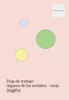 Vista previa - Hojas de trabajo - Hoja de trabajo: Sensory organ- ear (ingles) - Portada