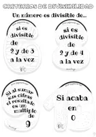 Vista previa - Hojas de trabajo - Criterios de divisibilidad - página 2