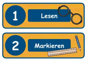 Vorschau - Poster - Sachaufgaben Schritt für Schritt lösen - Tafelmaterial - Seite 3