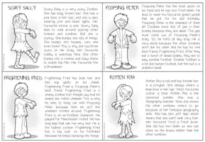 Vorschau - Aufgabenkarten - Meet the Zombie Gang - Reading Comprehensions (analog und interaktiv) - Seite 3