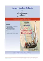 Vorschau - Arbeitsblätter - Unterrichtsmaterial zu ›Der Schatz auf Pagensand‹ von Uwe Timm - Deckblatt